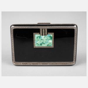 Feines Silberetui Art déco