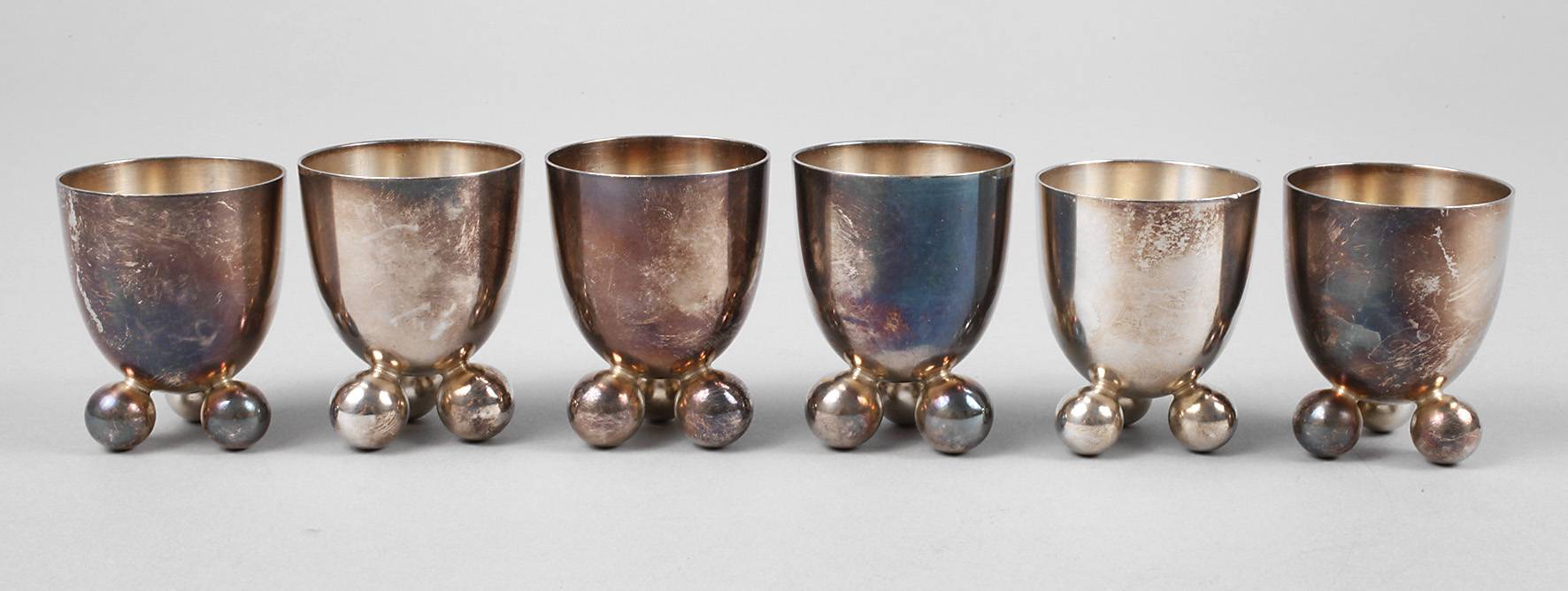 WMF Geislingen sechs Eierbecher