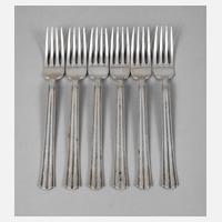 Sechs Speisegabeln Otto Prutscher111