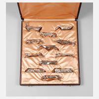 Christofle Paris zwölf Messerbänkchen Art déco111