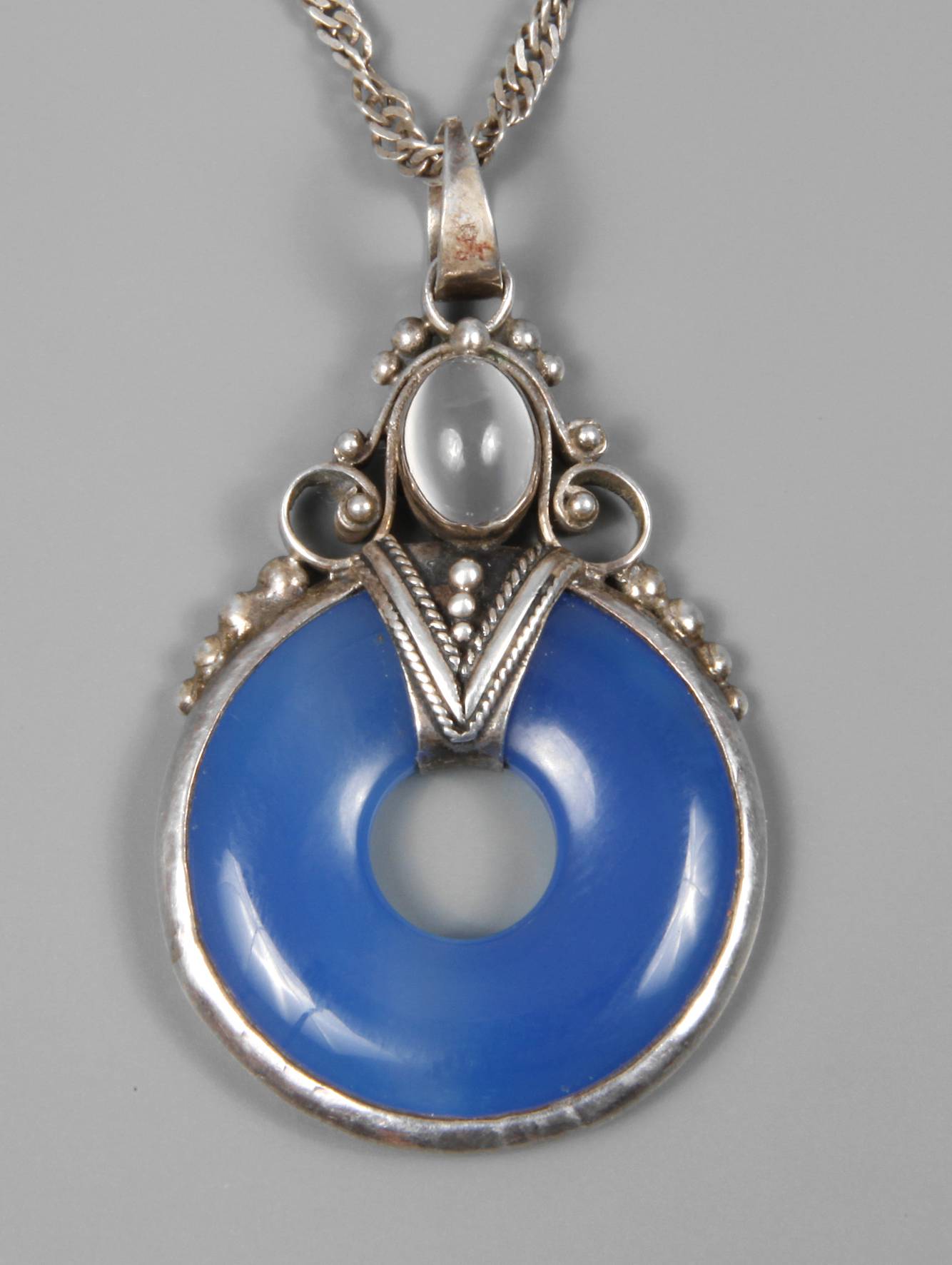 Anhänger mit Achat und Mondstein