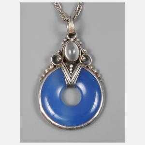 Anhänger mit Achat und Mondstein