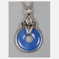 Anhänger mit Achat und Mondstein111