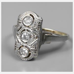 Damenring mit Diamantbesatz