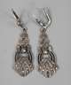 Paar Ohrhänger mit Markasitbesatz