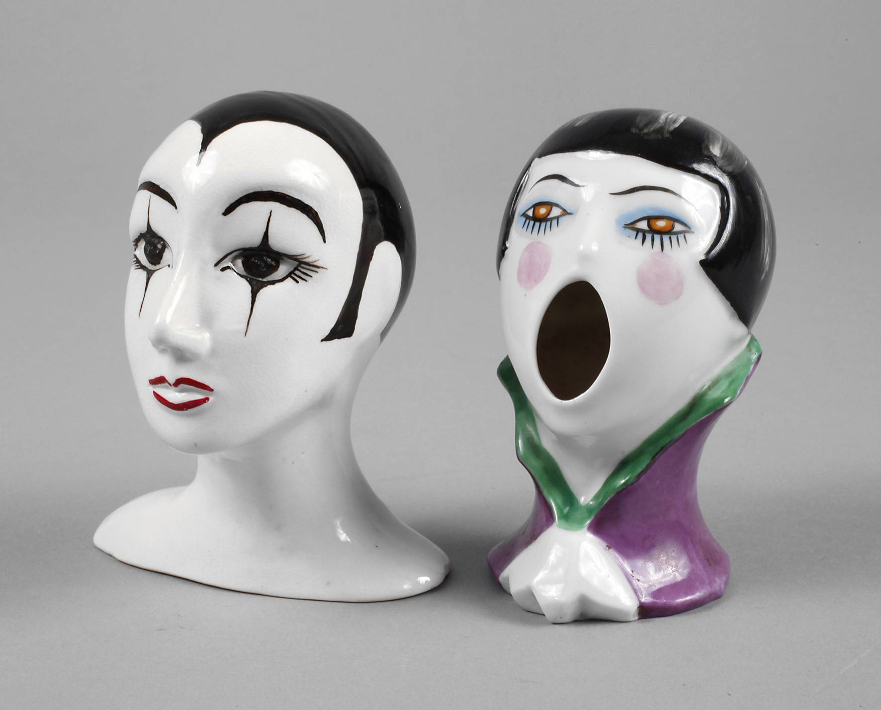 Zwei Köpfe Art déco