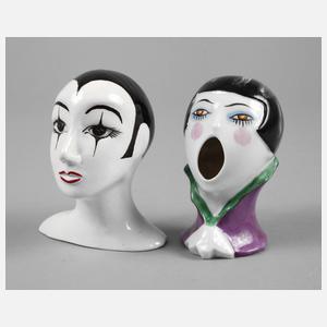 Zwei Köpfe Art déco
