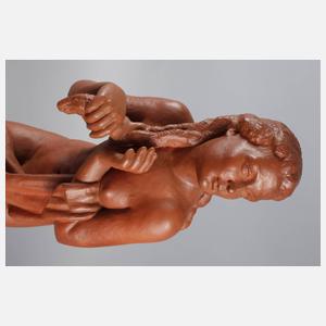 Keramos Wien stehender weiblicher Akt