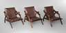 Drei kleine Armlehnstühle