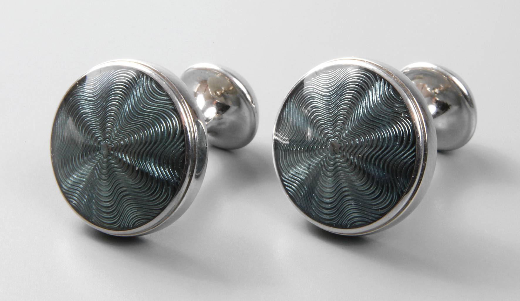 Paar Manschettenknöpfe Mont Blanc