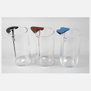 Murano drei Künstlervasen Alfredo Barbini