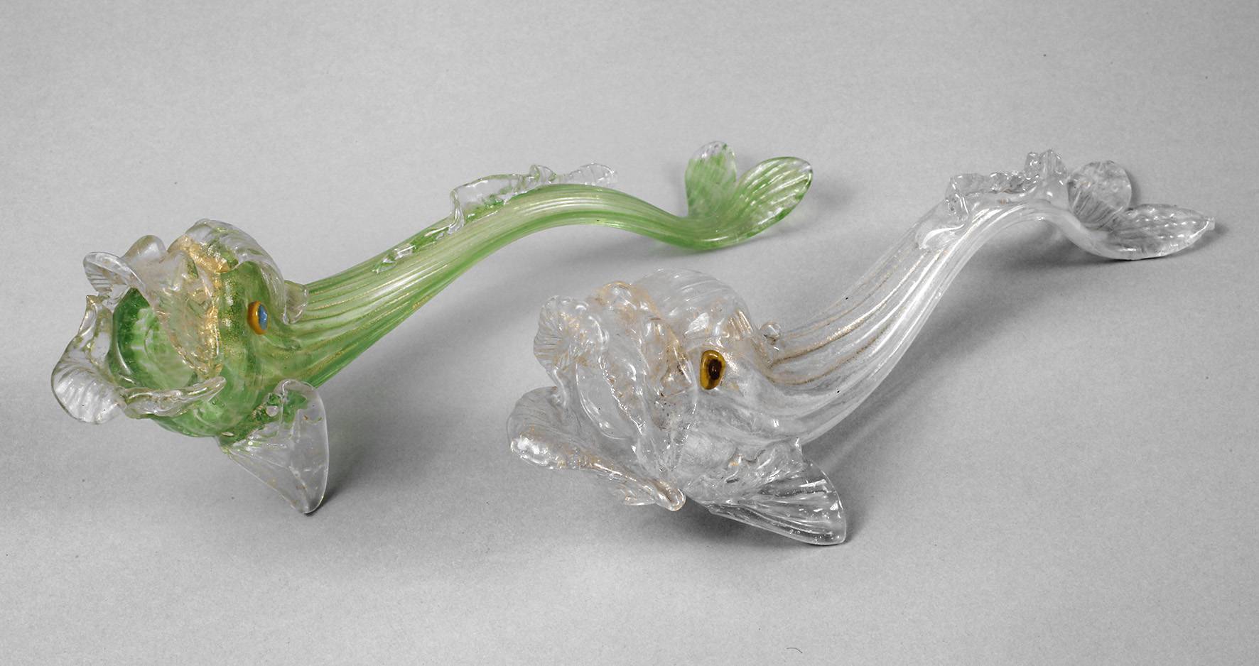 Murano zwei Fischvasen