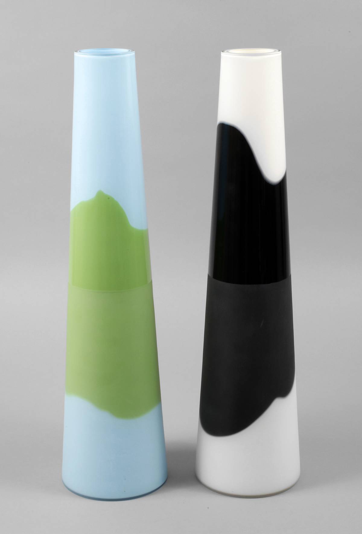 Murano zwei große Vasen ”Rive”