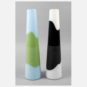 Murano zwei große Vasen ”Rive”
