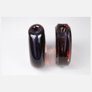 Zwei Vasen Moser Karlsbad