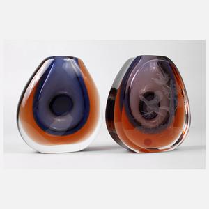 Zwei Vasen Moser Karlsbad