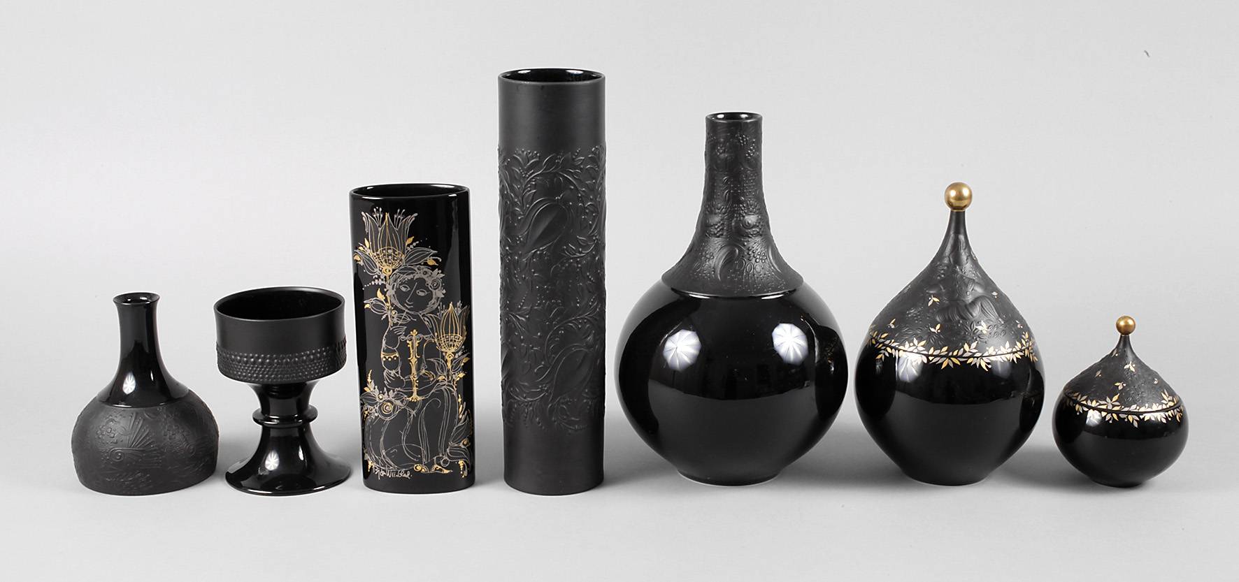 Rosenthal Konvolut Schwarzporzellan