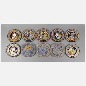 Rosenthal zehn Weihnachtsteller