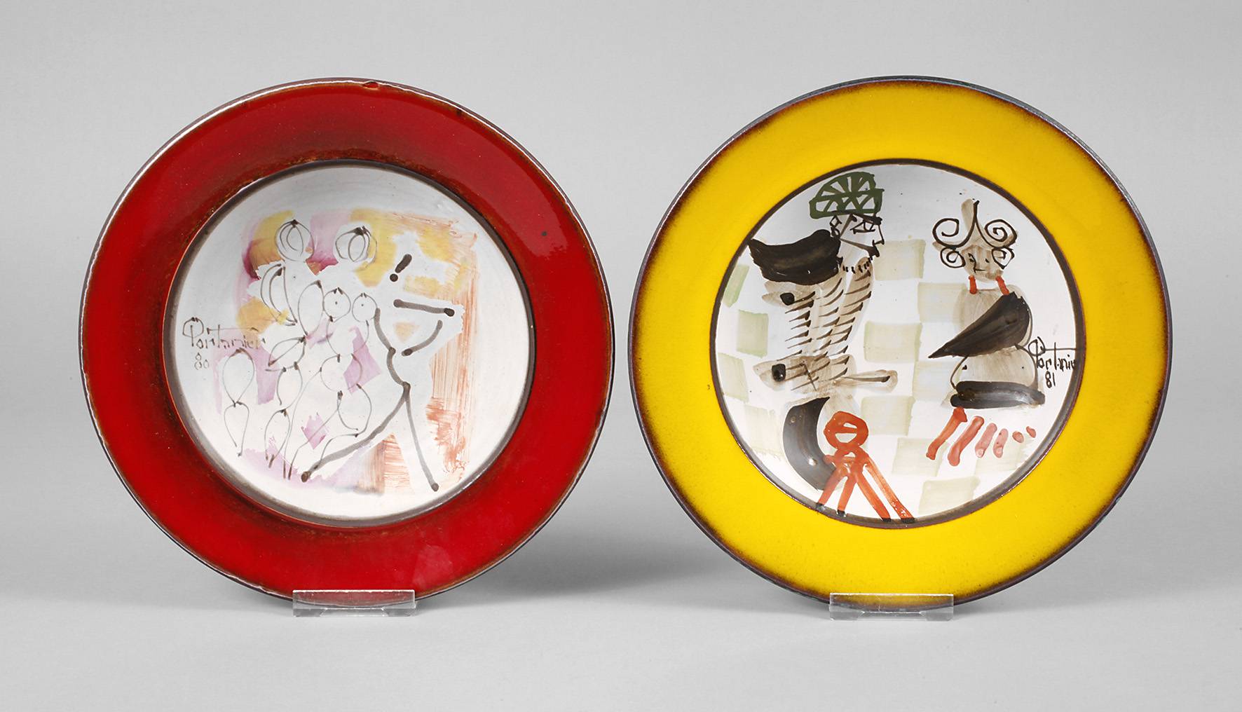 Zwei Teller Gilbert Portanier