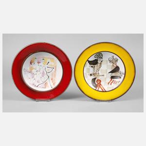 Zwei Teller Gilbert Portanier