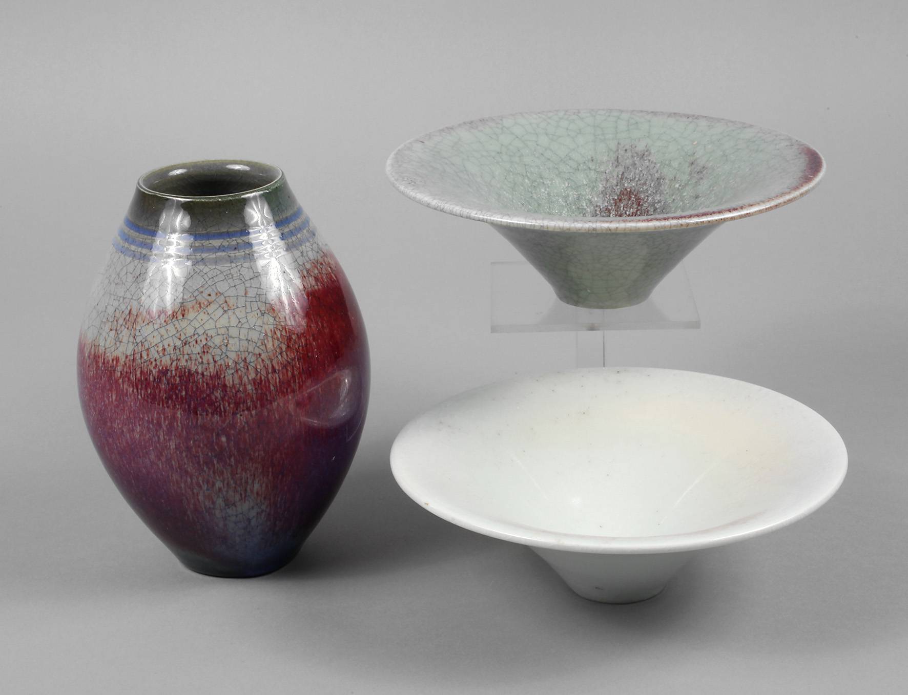 Wendelin Stahl vier Keramikobjekte