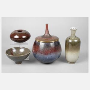 Wendelin Stahl vier Keramikobjekte