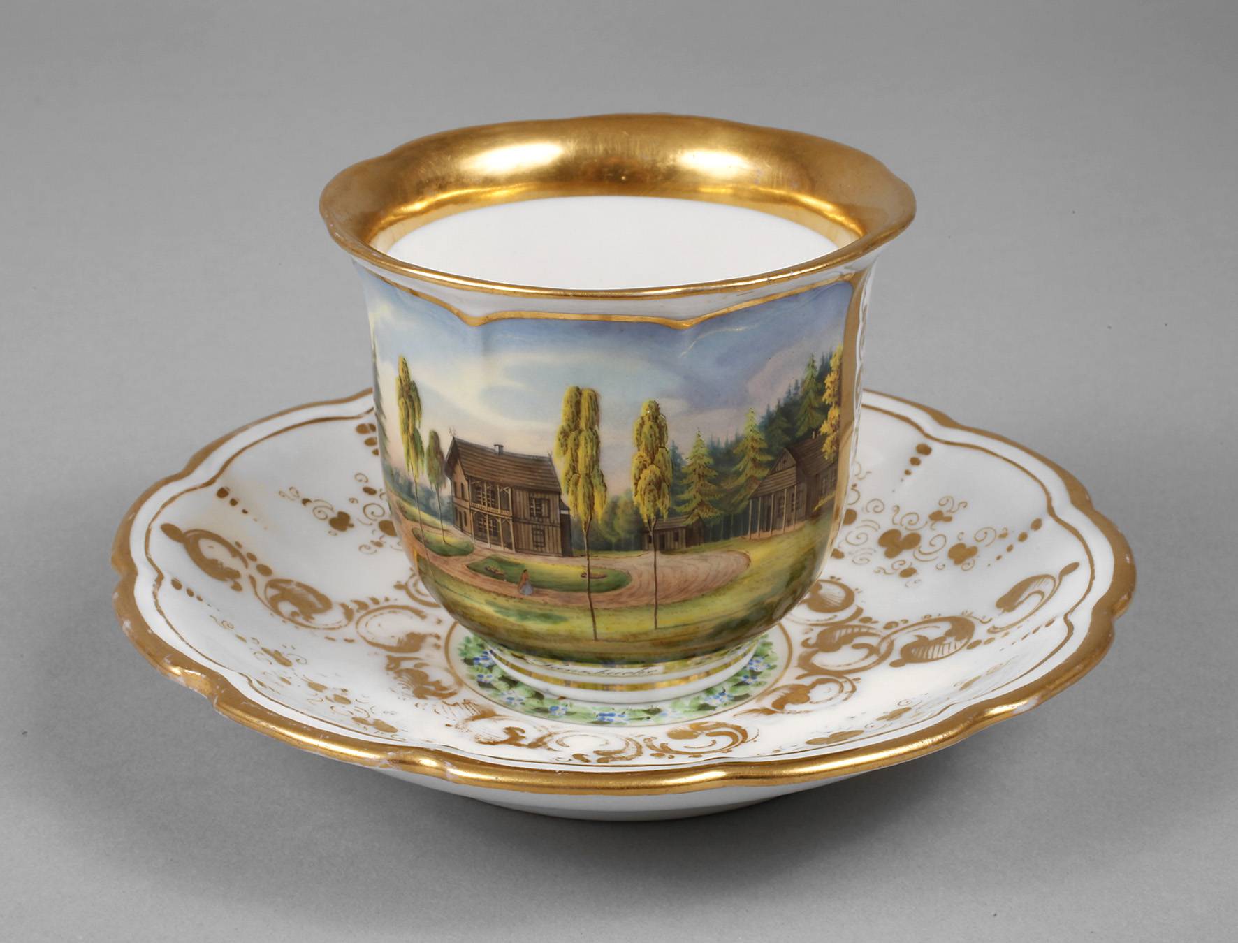 Gotha Ansichtentasse ”Tanzbuche”