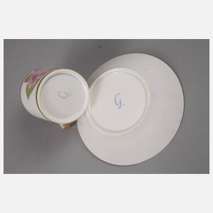 Gotha Vitrinentasse Biedermeier