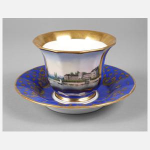 Große Ansichtentasse ”Schloss zu Bieberich”