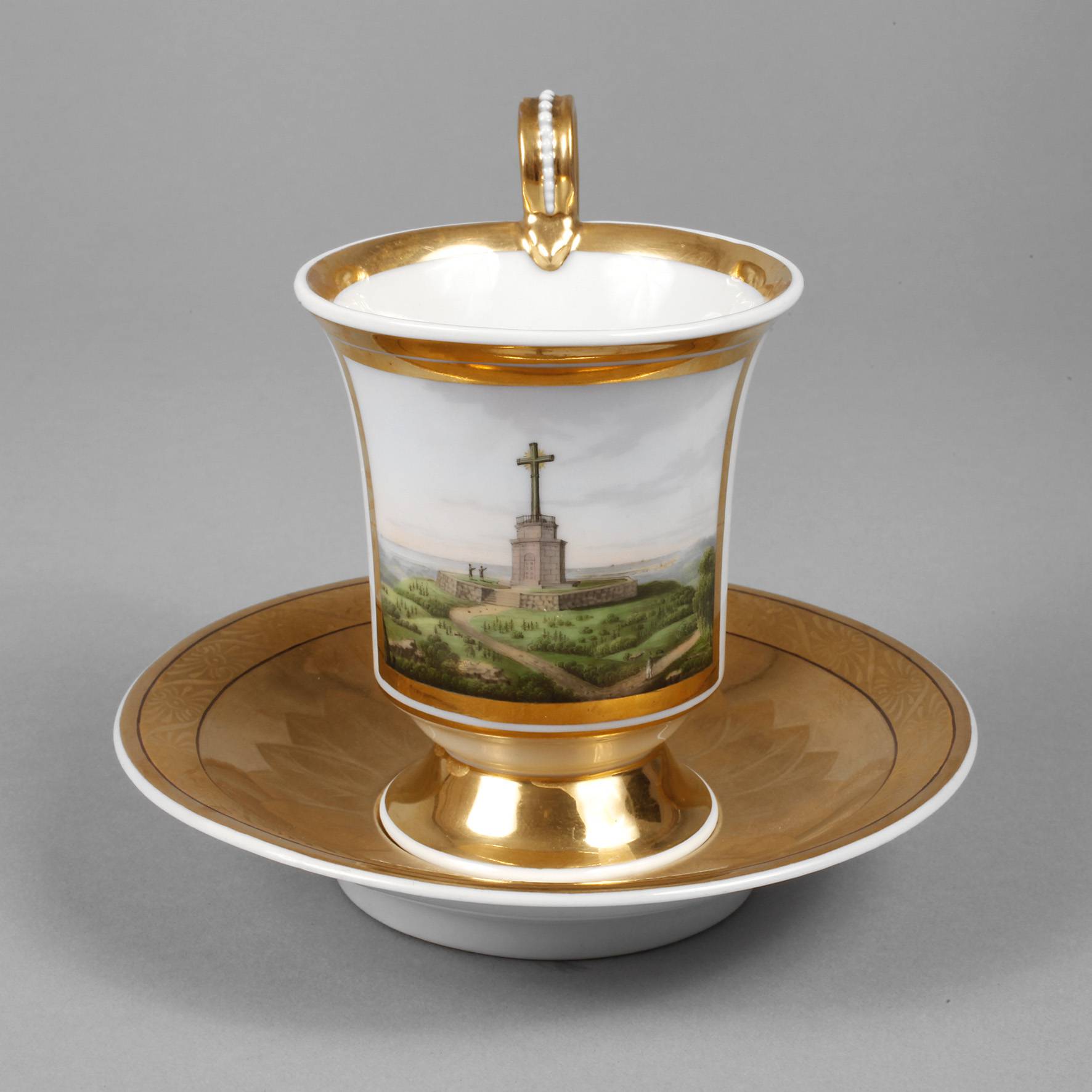 KPM Berlin Ansichtentasse Biedermeier