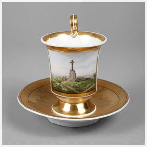 KPM Berlin Ansichtentasse Biedermeier