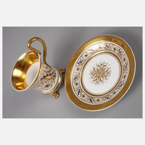 KPM Berlin Erinnerungstasse Silberhochzeit 1833