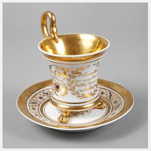 KPM Berlin Erinnerungstasse Silberhochzeit 1833