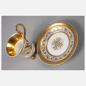 KPM Berlin Erinnerungstasse Silberhochzeit 1833