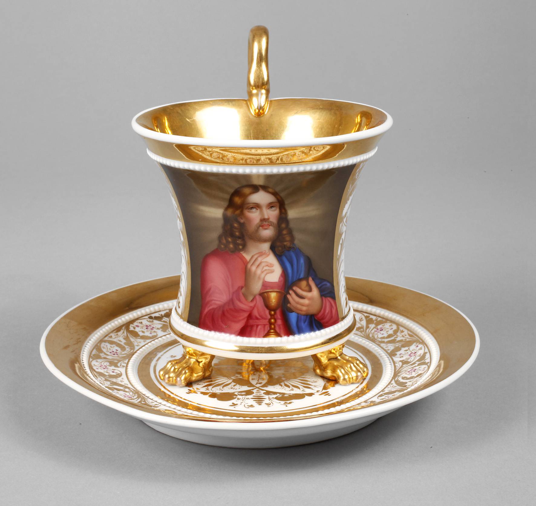 KPM Berlin Eucharistietasse Biedermeier