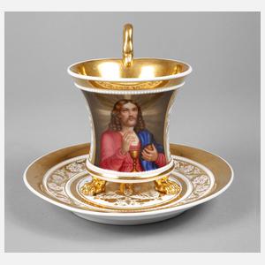 KPM Berlin Eucharistietasse Biedermeier