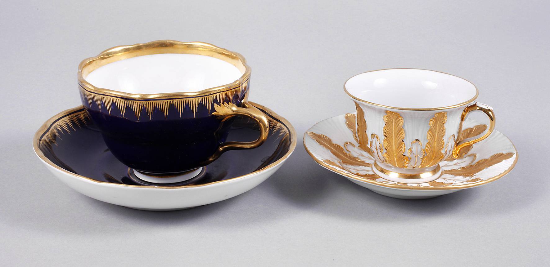 KPM Berlin/Meissen zwei Sammeltassen