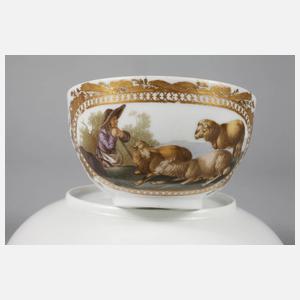 Meissen Vitrinentasse Schäferszene