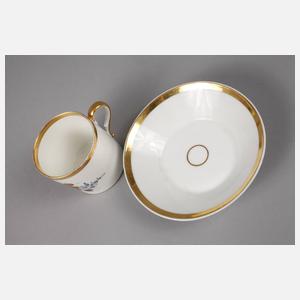 Nymphenburg Vitrinentasse Biedermeier