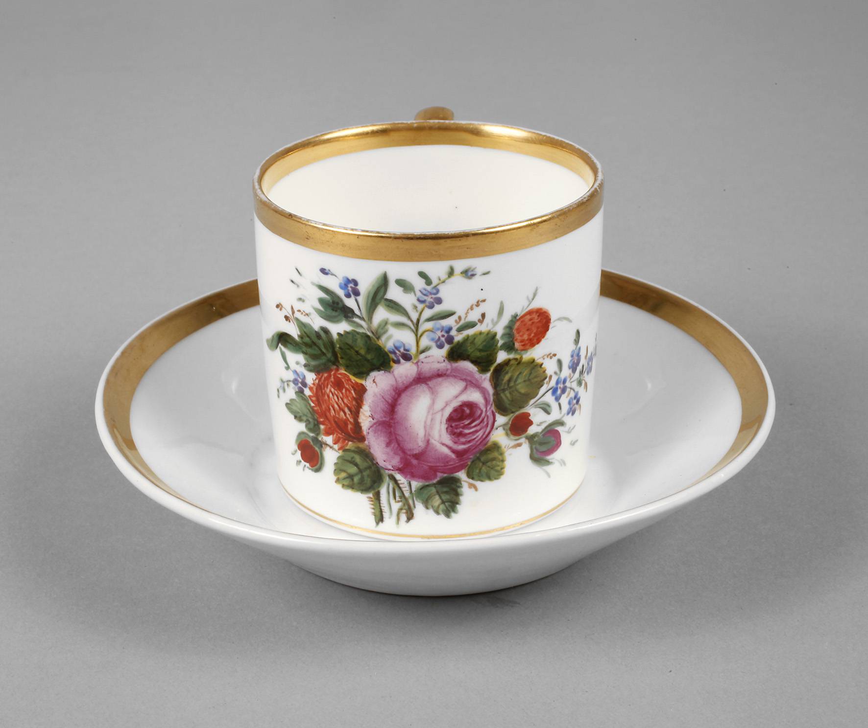 Nymphenburg Vitrinentasse Biedermeier