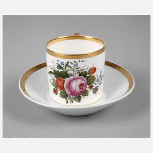 Nymphenburg Vitrinentasse Biedermeier