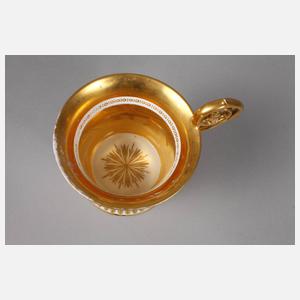 Schlaggenwald Böhmen Ziertasse Biedermeier