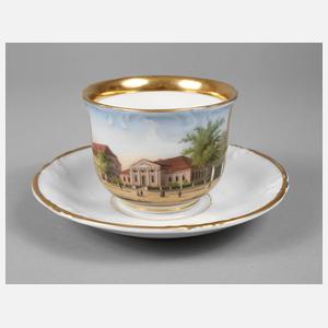 Christian Fischer Zwickau Ansichtentasse Biedermeier