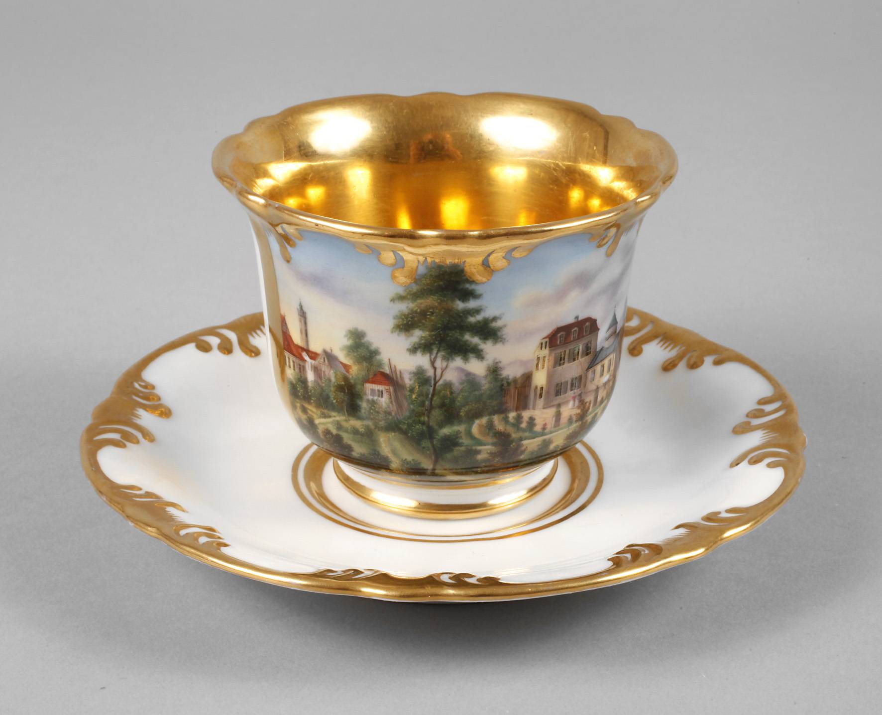 Ansichtentasse Biedermeier