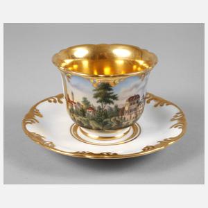 Ansichtentasse Biedermeier