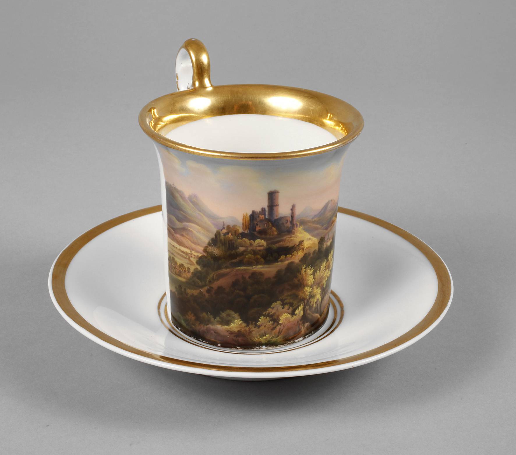 Ansichtentasse Biedermeier