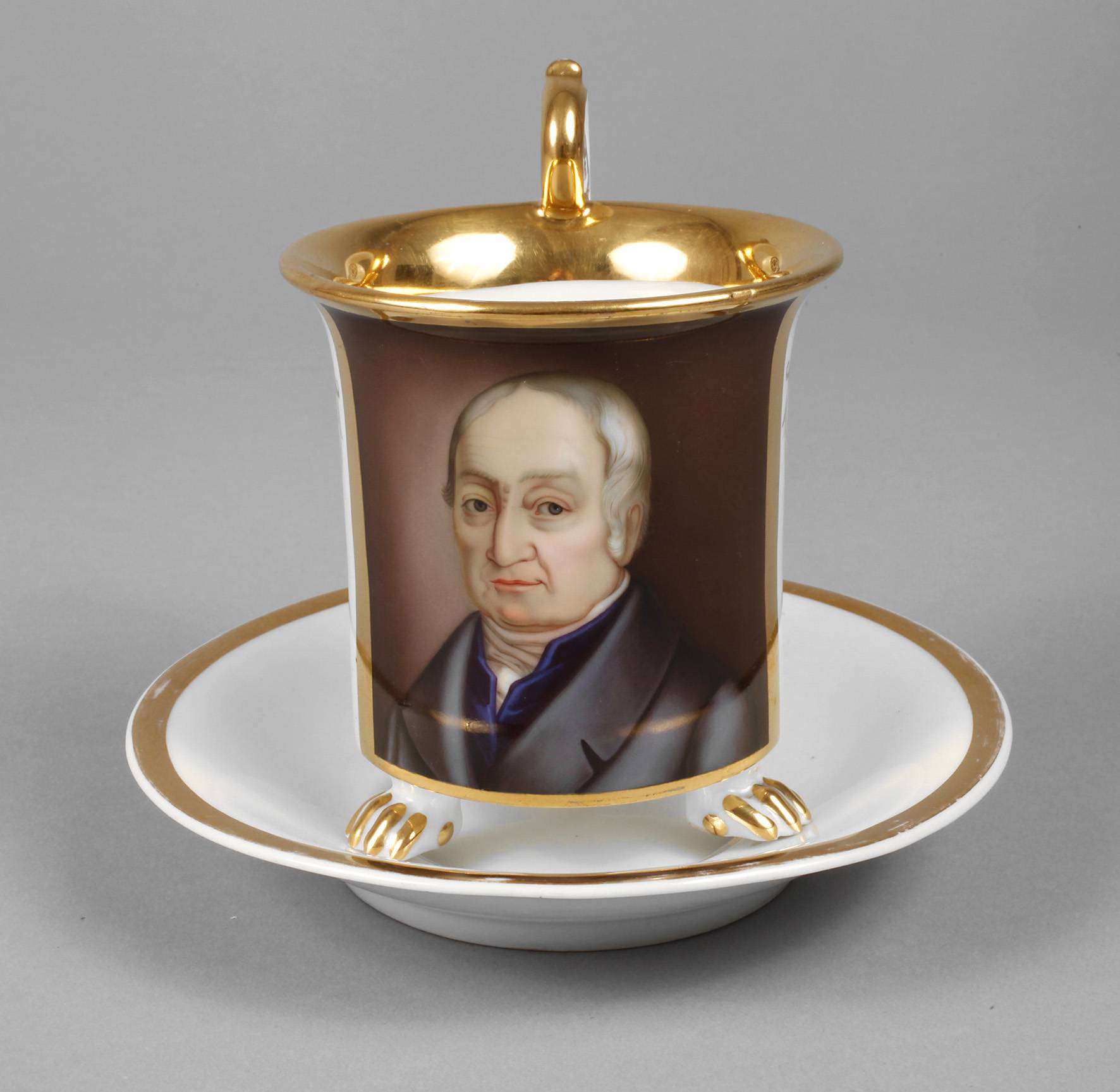 Portraittasse Biedermeier