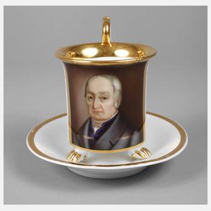 Portraittasse Biedermeier
