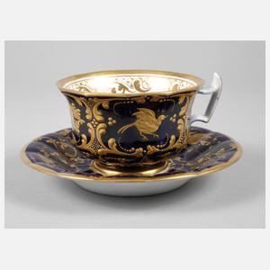 Biedermeiertasse Kobaltfond