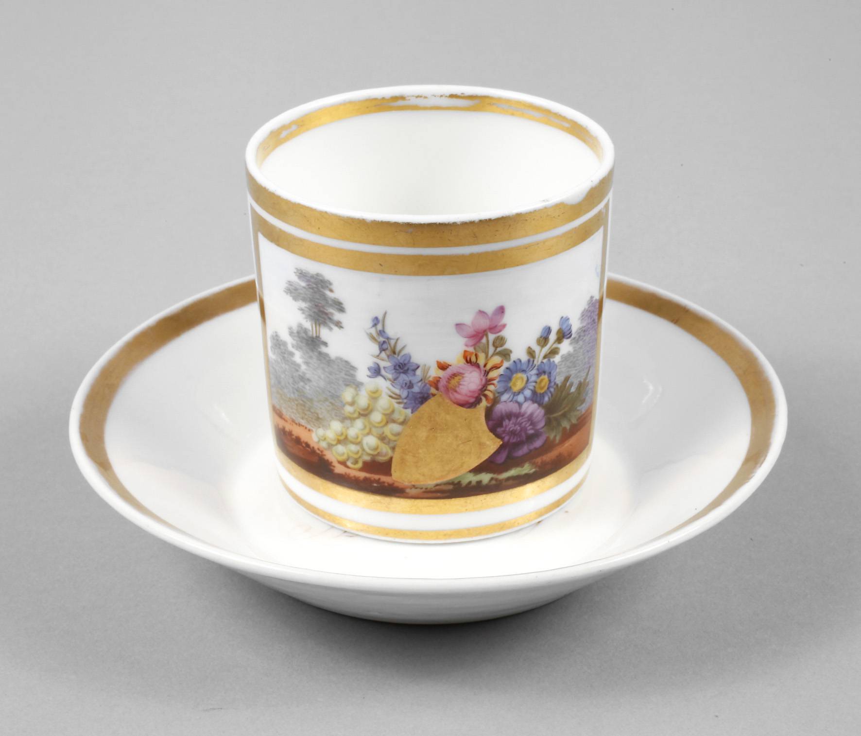 Vitrinentasse Biedermeier